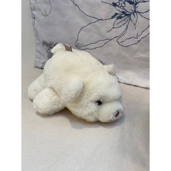 1980 Gund Snuffles White Polar Bear Plush Stuffed Brown Nose Small - Picture 2 of 9